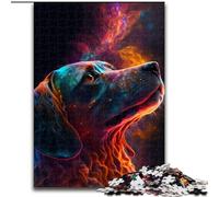Rompecabezas de 1000 Piezas para Adultos. Rompecabezas de Perro cósmico. Desarrolla la coordinación Ojo-Mano cumpleaños (26x38cm).