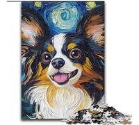 Rompecabezas de 1000 Piezas para Adultos, Rompecabezas de Perro del Cielo Nocturno, 26x38cm, Juego de ingenio, Juego Familiar Interactivo, Apto para Mayores de 14 años