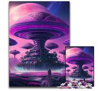 Rompecabezas de 1000 Piezas para Adultos, Rompecabezas de Planeta Rosa, Rompecabezas de Alta dificultad para Adolescentes, 26x38cm/10,23x14,96 Pulgadas