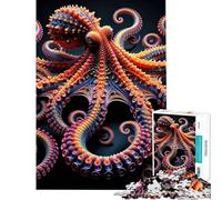 Rompecabezas de 1000 Piezas para Adultos Rompecabezas de Profundidad Fractal para Adultos Juegos relajantes Que mejoran la Memoria Regalos de cumpleaños (tamaño 50x75cm)