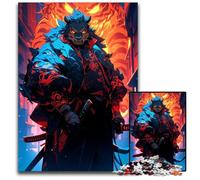 Rompecabezas de 1000 Piezas para Adultos. Rompecabezas de samuráis antropomórficos cumpleaños y festividades. 1000 Piezas (75 x 50 cm).