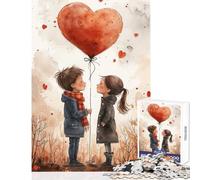 Rompecabezas de 1000 Piezas para Adultos Rompecabezas de San Valentín Enamórate Juego práctico de 1000 Piezas Excelentes Regalos y Juguetes para Mujeres (38x26cm)