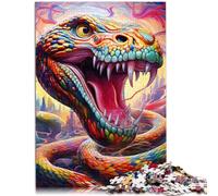 Rompecabezas de 1000 piezas para adultos, rompecabezas de serpiente, obra de arte de 10.3 x 14.95 pulgadas, obra de arte para adolescentes a partir de 14 años