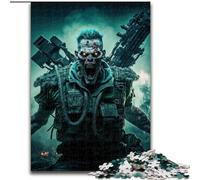 Rompecabezas de 1000 Piezas para Adultos, Rompecabezas de Soldado Zombi del ejército Muerto, Hecho de cartón, cumpleaños, festividades y decoración del hogar, 1000 Piezas(26x38cm)