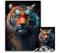 Rompecabezas de 1000 Piezas para Adultos, Rompecabezas de Space Tiger Impossible para Adolescentes y jóvenes, Regalo Ideal de cumpleaños y Vacaciones, 26x38cm/10,23x14,96 Pulgadas.