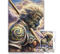Rompecabezas de 1000 Piezas para Adultos, Rompecabezas de Sun Wukong, Juegos Familiares, Regalo antiestrés para cumpleaños, tamaño 38x26cm