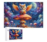 Rompecabezas de 1000 piezas para adultos, rompecabezas de tierra de hongos de fantasía para adultos, juegos relajantes, regalos para mujeres, regalos únicos para cumpleaños y Navidad, 1000 piezas