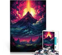 Rompecabezas de 1000 piezas para adultos, rompecabezas de volcán, juegos educativos divertidos en casa, regalo de cumpleaños, regalos de viaje, 14.95 x 20.47 pulgadas