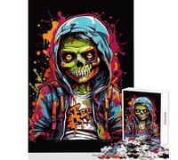 Rompecabezas de 1000 Piezas para Adultos Rompecabezas de Zombis para Adolescentes decoración del hogar Juguetes Regalo de cumpleaños Juego Imposible Cada Pieza es única - Tamaño 50x75cm