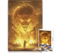 Rompecabezas de 1000 Piezas para Adultos, Rompecabezas del Antiguo Rey León Chino, Juguete Intelectual, Divertido y Divertido, Regalo de cumpleaños, tamaño 38x26cm