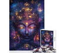 Rompecabezas de 1000 Piezas para Adultos Rompecabezas del Buda del Cosmos Divino Juego de ingenio para Adultos Mejora la Memoria Actividades Divertidas para Hacer en casa (Tamaño 50x75cm)