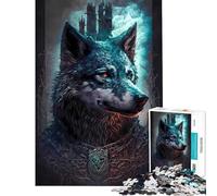 Rompecabezas de 1000 Piezas para Adultos Rompecabezas del Lobo del Mundo Encantado Rompecabezas de 1000 Piezas Juguetes de decoración para el hogar Regalos para Mujeres Regalos para Amigos