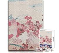 Rompecabezas de 1000 Piezas para Adultos, Rompecabezas del Monte Fuji japonés, Ideal para Momentos de Tranquilidad y relajación, Corte Uniforme Limpio, Juguete de Ocio, tamaño 50x75cm