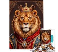 Rompecabezas de 1000 Piezas para Adultos Rompecabezas del Rey León para Adultos Juguetes de Bricolaje Actividades Divertidas para aliviar el estrés en casa (tamaño 50x75cm)