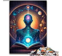 Rompecabezas de 1000 Piezas para Adultos, Rompecabezas del Universo Zen esotérico, tamaño 50x75cm, divertirse en Familia Durante Las Vacaciones.