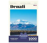 Rompecabezas De 1000 Piezas para Adultos Rompecabezas Denali National Park Travel Art Rompecabezas para Adultos Juego Familiar Arte De Pared Actividades Divertidas En Casa 70x50cm/1000pcs