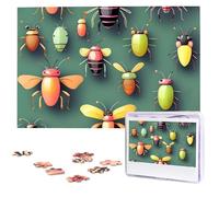 Rompecabezas de 1000 piezas para adultos, rompecabezas desafiantes del Atlas de insectos, regalos para la familia, decoración de pared del hogar, rompecabezas de madera personalizados de 75 x 50 cm