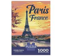 Rompecabezas De 1000 Piezas para Adultos Rompecabezas Eiffel Tower Paris France Rompecabezas para Adultos Juegos Relajantes Análisis Y Lógica Diversión En Casa Actividades, 70x50cm/1000pcs