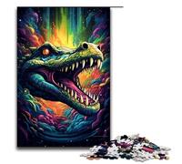 Rompecabezas de 1000 Piezas para Adultos Rompecabezas El Rugido del dragón decoración de Pared Adecuado para decoración de Escritorio 75 x 50 cm
