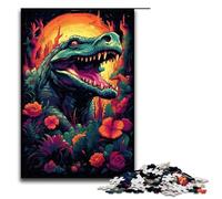Rompecabezas de 1000 Piezas para Adultos Rompecabezas El Rugido del dragón decoración de Pared antiestrés 75 x 50 cm