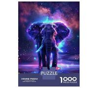 Rompecabezas De 1000 Piezas para Adultos Rompecabezas Elephant Space Animal Rompecabezas para Adultos Juegos Divertidos Desafío Difícil Cumpleaños 70x50cm/1000pcs