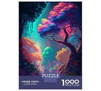 Rompecabezas De 1000 Piezas para Adultos Rompecabezas Enchanted Forest 3 Rompecabezas para Adultos Juegos Divertidos Desafío Difícil Cumpleaños 38x26cm/1000pcs