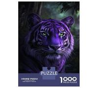 Rompecabezas De 1000 Piezas para Adultos Rompecabezas Enchanted Tiger's Gaze Rompecabezas Juegos Relajantes Alivia El Estrés Actividades Divertidas En Casa 38x26cm/1000pcs