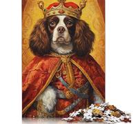 Rompecabezas de 1000 Piezas para Adultos, Rompecabezas estándar, Cavalier King, Rompecabezas para decoración Familiar, Juguete Educativo, 1000 Piezas (38 x 26 cm)