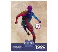 Rompecabezas De 1000 Piezas para Adultos Rompecabezas Football Soccer Player Rompecabezas Juegos Relajantes Ensamblaje De Patrones Diversión En Casa Actividades, 38x26cm/1000pcs