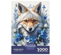 Rompecabezas De 1000 Piezas para Adultos Rompecabezas Foxy Floral Friend Rompecabezas Juegos Relajantes Ensamblaje De Patrones Diversión En Casa Actividades, 70x50cm/1000pcs
