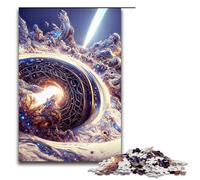 Rompecabezas de 1000 Piezas para Adultos Rompecabezas Fractal de Agujero Negro Juego desafiante una Obra de Arte Adecuado para Adolescentes de 14 años en adelante 75 x 50 cm