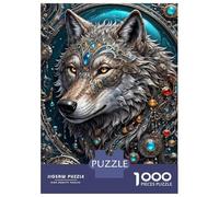 Rompecabezas De 1000 Piezas para Adultos Rompecabezas Galactic Overlord Wolf Rompecabezas para Adultos Juego De Ingenio Decoración del Hogar Juego Desafiante Regalos 38x26cm/1000pcs