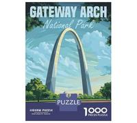 Rompecabezas De 1000 Piezas para Adultos Rompecabezas Gateway Arch National Park Rompecabezas para Adultos Juegos Relajantes Análisis Y Lógica Diversión En Casa Actividades, 52x38cm/1000pcs
