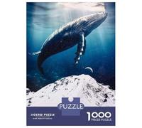Rompecabezas De 1000 Piezas para Adultos Rompecabezas Giant Mountain Blue Whale Rompecabezas para Adultos Juegos Relajantes Análisis Y Lógica Diversión En Casa Actividades, 38x26cm/1000pcs