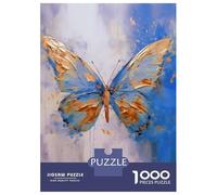 Rompecabezas De 1000 Piezas para Adultos Rompecabezas Golden Butterfly Rompecabezas Juegos Relajantes Alivia El Estrés Actividades Divertidas En Casa 52x38cm/1000pcs
