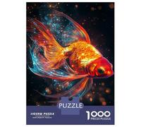 Rompecabezas De 1000 Piezas para Adultos Rompecabezas Goldfish in Space Rompecabezas Juegos Relajantes Ensamblaje De Patrones Diversión En Casa Actividades, 38x26cm/1000pcs