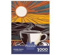 Rompecabezas De 1000 Piezas para Adultos Rompecabezas Good Morning Coffee Rompecabezas para Adultos Juego Familiar Arte De Pared Actividades Divertidas En Casa 52x38cm/1000pcs