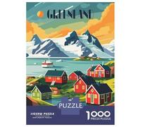 Rompecabezas De 1000 Piezas para Adultos Rompecabezas Greenland Village Rompecabezas para Adultos Juegos Relajantes Análisis Y Lógica Diversión En Casa Actividades, 38x26cm/1000pcs