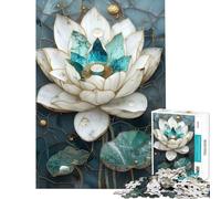 Rompecabezas de 1000 Piezas para Adultos Rompecabezas Kintsugi Flor de Loto 1000 Juguetes antiestrés desafío difícil Juego de desafío único (50x75cm)