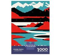 Rompecabezas De 1000 Piezas para Adultos Rompecabezas Lake Clark National Park Rompecabezas Juegos Relajantes Alivia El Estrés Actividades Divertidas En Casa 52x38cm/1000pcs