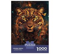 Rompecabezas De 1000 Piezas para Adultos Rompecabezas Leopard's Cosmic Dream Rompecabezas Juegos Relajantes Alivia El Estrés Actividades Divertidas En Casa 70x50cm/1000pcs