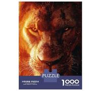 Rompecabezas De 1000 Piezas para Adultos Rompecabezas Lions Fiery Gaze Rompecabezas para Adultos Juegos Divertidos Desafío Difícil Cumpleaños 38x26cm/1000pcs