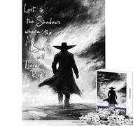 Rompecabezas de 1000 Piezas para Adultos Rompecabezas Lost in The Shadows Juego de ingenio decoración de Pared Juguete Educativo Regalos para Amigos y Familiares (50x75cm)