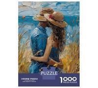 Rompecabezas De 1000 Piezas para Adultos Rompecabezas Love at The Beach Rompecabezas para Adultos Juego Familiar Arte De Pared Actividades Divertidas En Casa 38x26cm/1000pcs