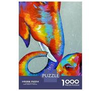 Rompecabezas De 1000 Piezas para Adultos Rompecabezas Love Elephants Rompecabezas para Adultos Juegos Relajantes Análisis Y Lógica Diversión En Casa Actividades, 70x50cm/1000pcs