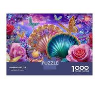 Rompecabezas De 1000 Piezas para Adultos Rompecabezas Magical Fantasy Flowers Rompecabezas para Adultos Juegos Divertidos Arte De Pared Diversión En Casa Actividades, 38x26cm/1000pcs