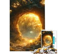 Rompecabezas de 1000 Piezas para Adultos Rompecabezas mágico de Portal Rompecabezas de fantasía para Adolescentes Juguetes antiestrés Actividades Divertidas para aliviar el estrés en casa (38x26cm)