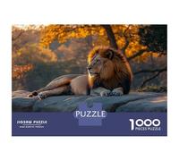 Rompecabezas De 1000 Piezas para Adultos Rompecabezas Majestic Lion Resting on Rock Rompecabezas para Adultos Juegos Divertidos Desafío Difícil Cumpleaños 70x50cm/1000pcs
