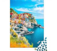 Rompecabezas De 1000 Piezas para Adultos Rompecabezas Manarola, Cinque Terre, Italy Rompecabezas para Adultos Juegos Divertidos Arte De Pared Diversión En Casa Actividades, 52x38cm/1000pcs