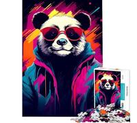Rompecabezas de 1000 Piezas para Adultos Rompecabezas Moderno y Genial de Panda Gigante Rompecabezas de 1000 Piezas para decoración del hogar Juguetes Regalos para Mujeres Regalos para Amigos